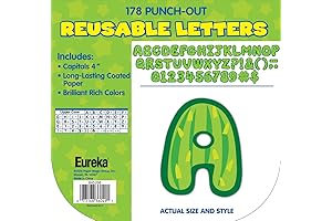 Eureka Cactus Letters Punch-Outs for Classroom Décor