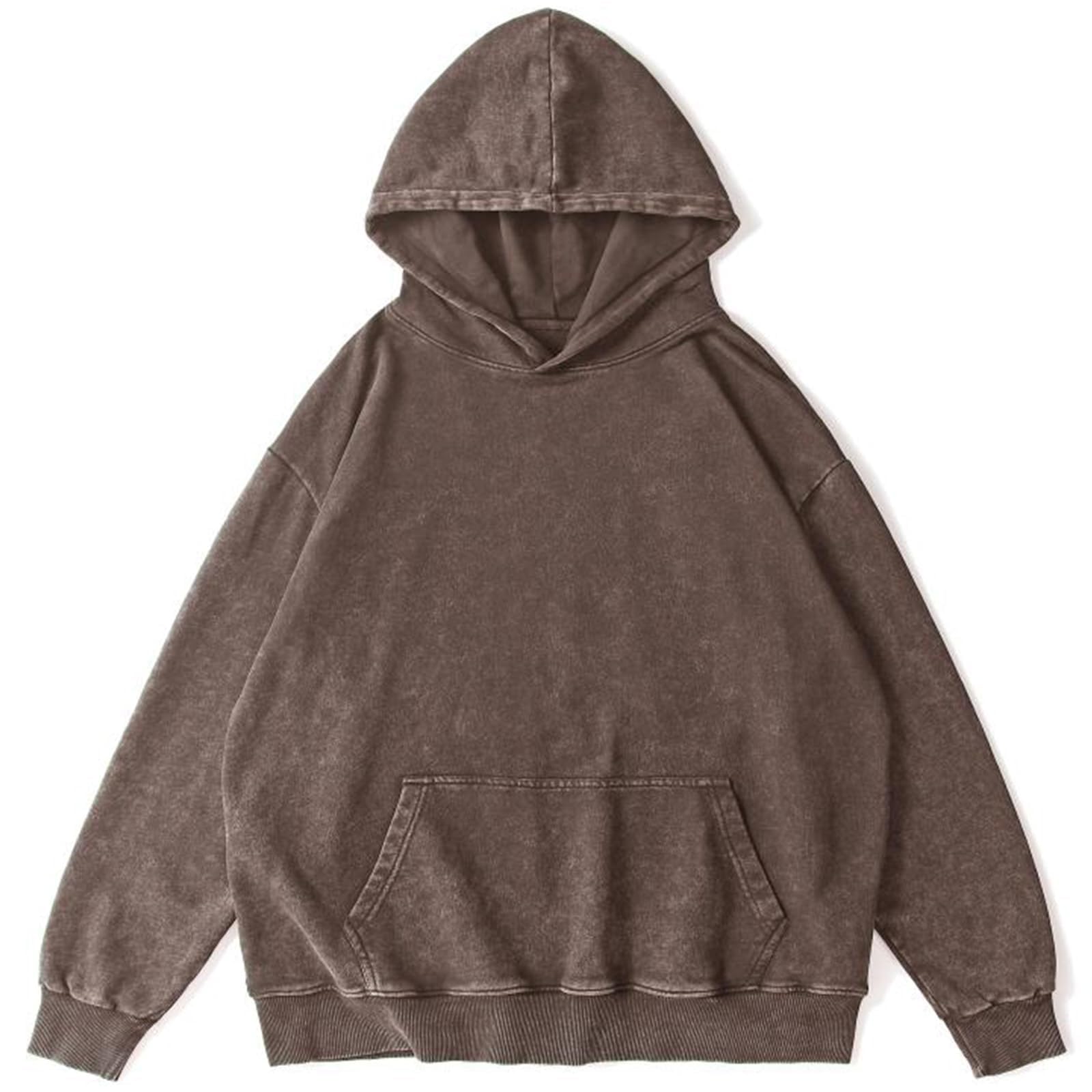 Sudaderas con Capucha de Gran tamaño para Mujer, Jersey Liso holgadas Hombros caídos, Top Holgado, Cuello Alto, Punto Ligero, Suave, fácil Lavar y Ligero/g