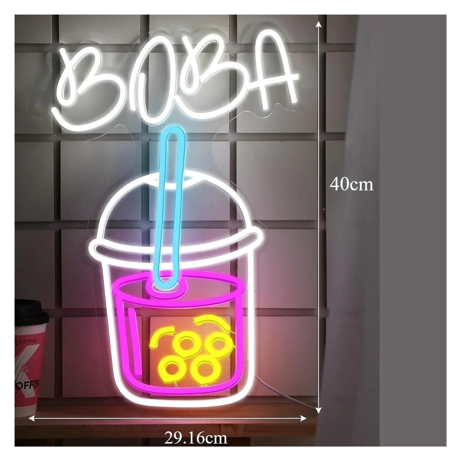 luoliang Illuminazione al neon Boba per insegna al per neon per luce dimmerabile alimentata tramite per