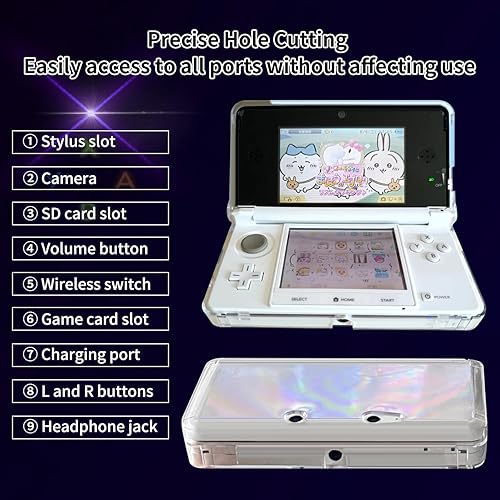 Miniatura 6 de OSTENT Hard Crystal Case Clear Skin Cover Shell for Nintendo 3DS