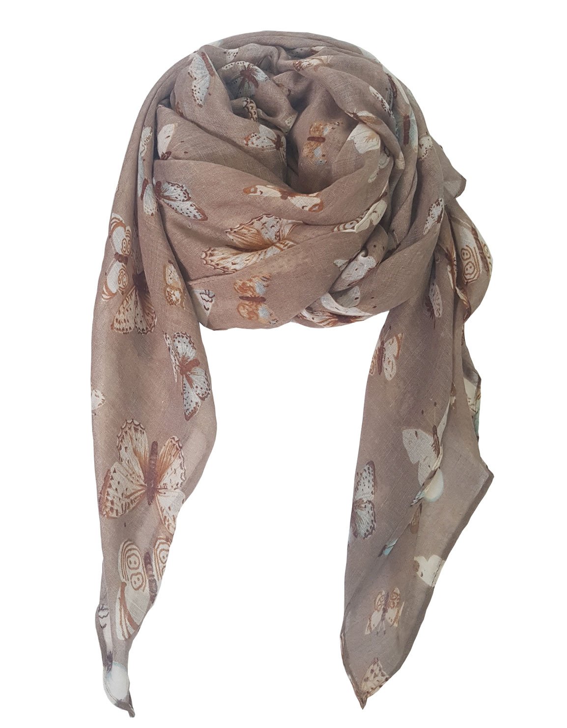 SoLine Butterfly Print Scarves Shawl Blanket Warm Warp lightweight Large Scarf for Women (Bu06)