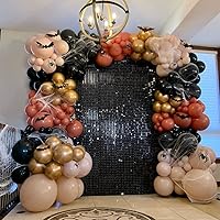 Vista 107 de 36 Panels Giltter Wall Backdrop Pink Shimmer Wall Backdrop for Party Wedding Birthday Engagement Bachelorette Parties Anniversary Decoration