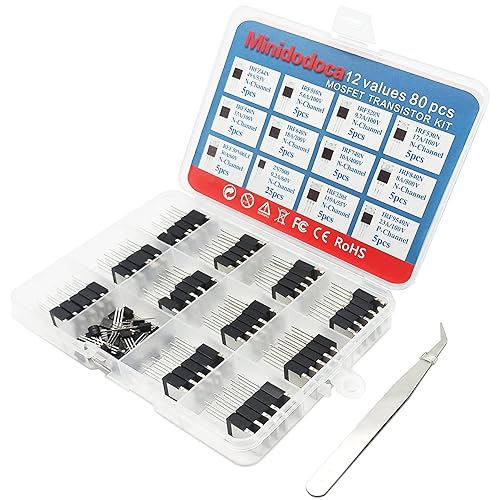 Miniatura 8 de Kit de chips IC minidodoca 173 piezas 20 valores Chip Surtido Set+12 piezas Sockets; circuitos integrados op amp kit 555 temporizador IC incluido