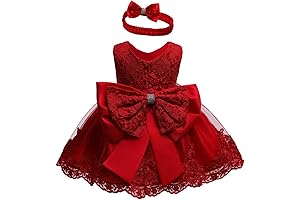 Vestido para niñas de fiesta, con encaje, para desfile infantil, cumpleaños, bautizo y ceremonia