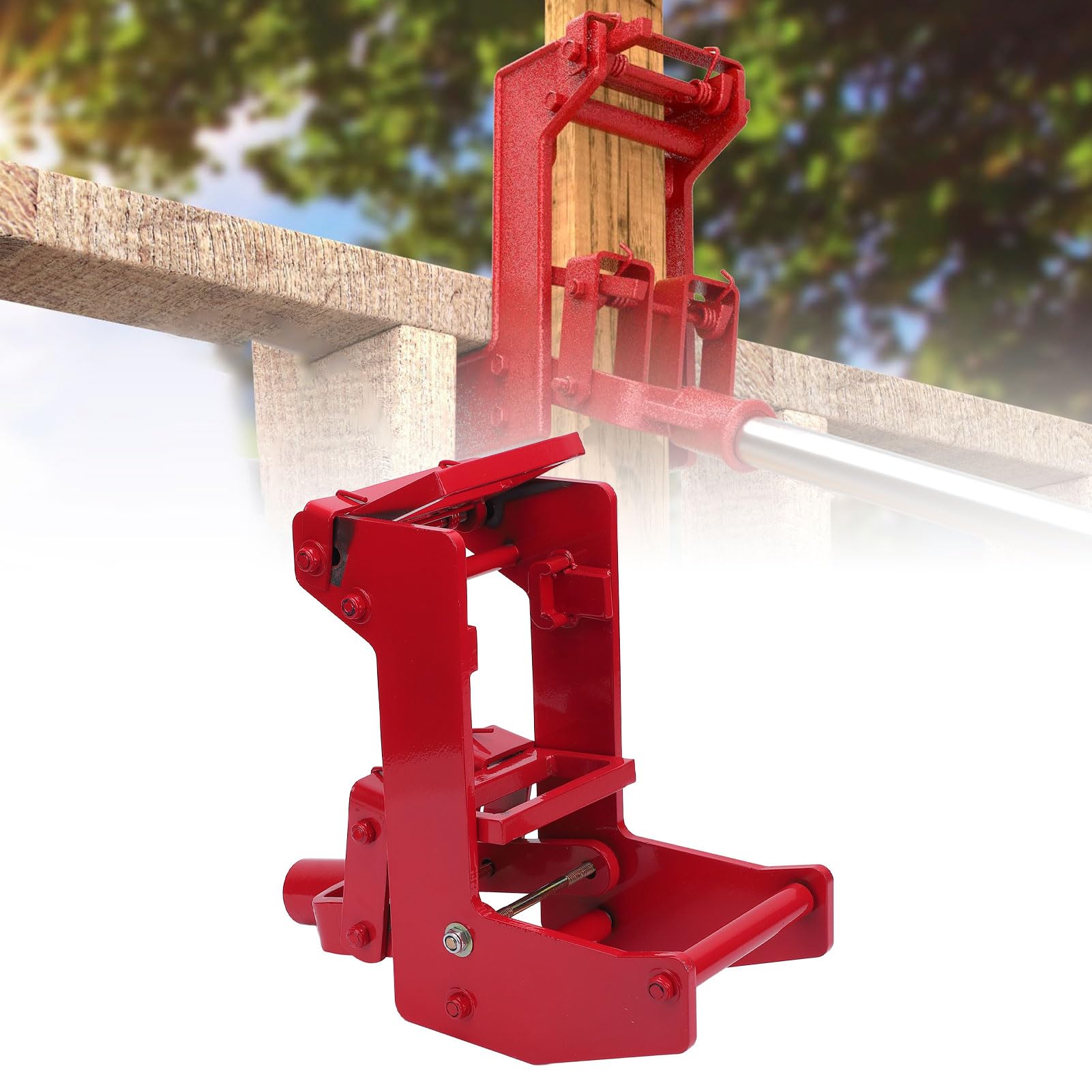 1000lbs Heavy Duty Wall Jack, Gusseisen Konstruktion, Stahlrohr kompatibel, Wetter beständig, für Framing-und Decking-Profis und Heimwerker