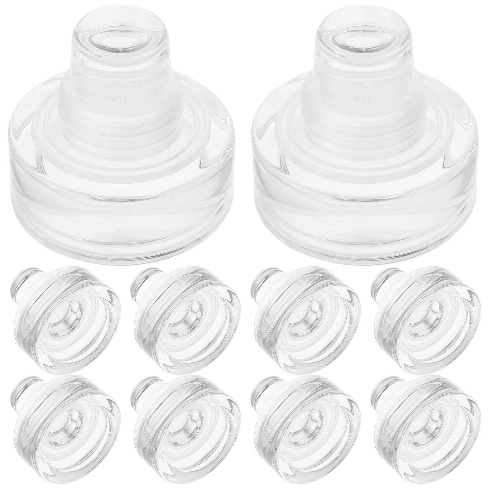 Tapones de vino en forma de T Ciieeo de silicona flexible para botellas, pack de 10 unidades