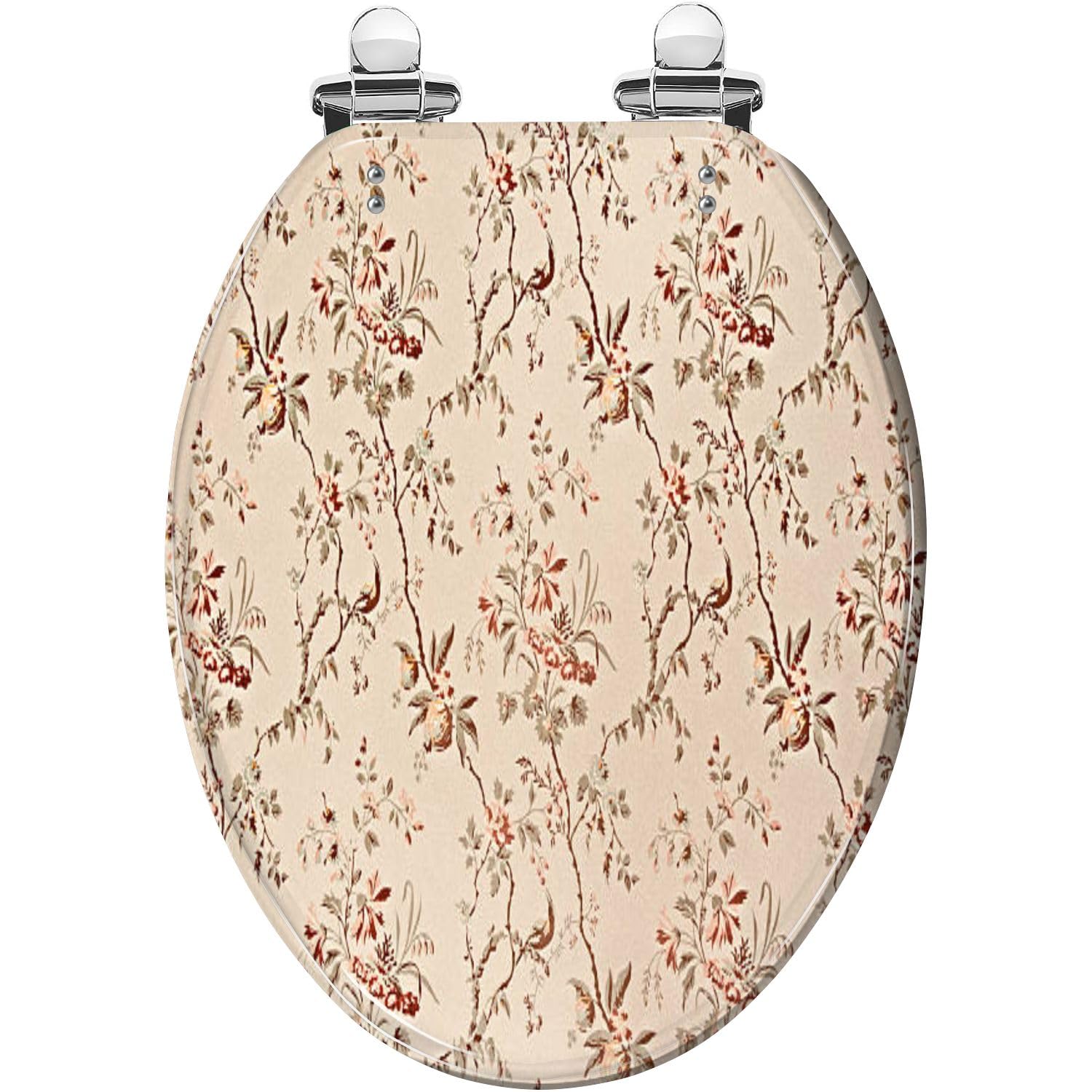 Gutuyehkea Multi6 Abstract Light Purple Resin Elongated Toilet Seat Slow Close Quick Release Hinges Easy Clean 18.5X14.5 Inches(Multi6)