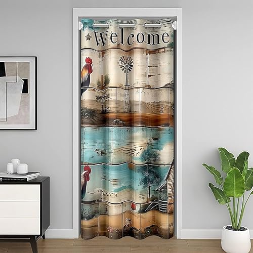 Miniatura 19 de Manfei Cortina de puerta musical negra con notas musicales para puerta de armario, cortinas opacas para puerta de armario, cortinas opacas para