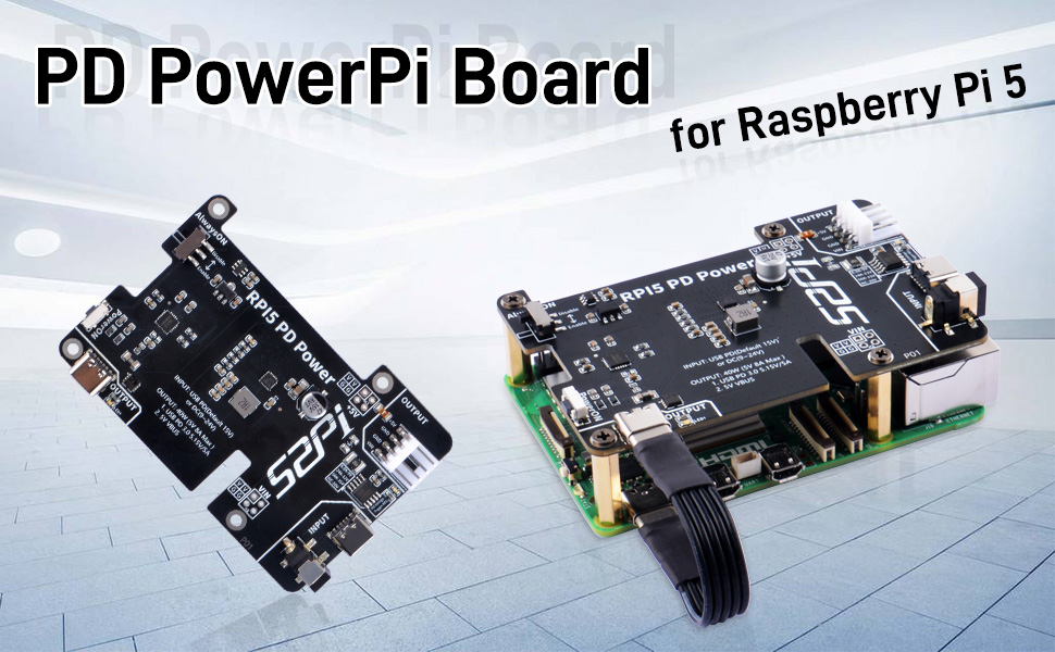 GeeekPi PD Power Expansion Board for Raspberry Pi 5 8GB 4GB, with