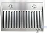 Blue Ocean 30 inch RH76 Series Stainless Steel Under Cabinet Mount Kitchen Range Hood (500 CFM with 6 Speed LED display)