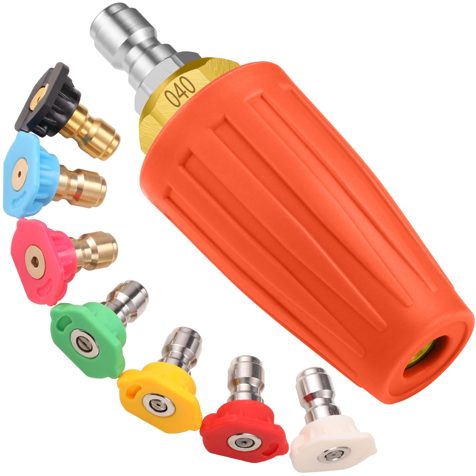 Amazon.com: 4000 PSI Orange Turbo Nozzle Pressure Washer Tips 1/4