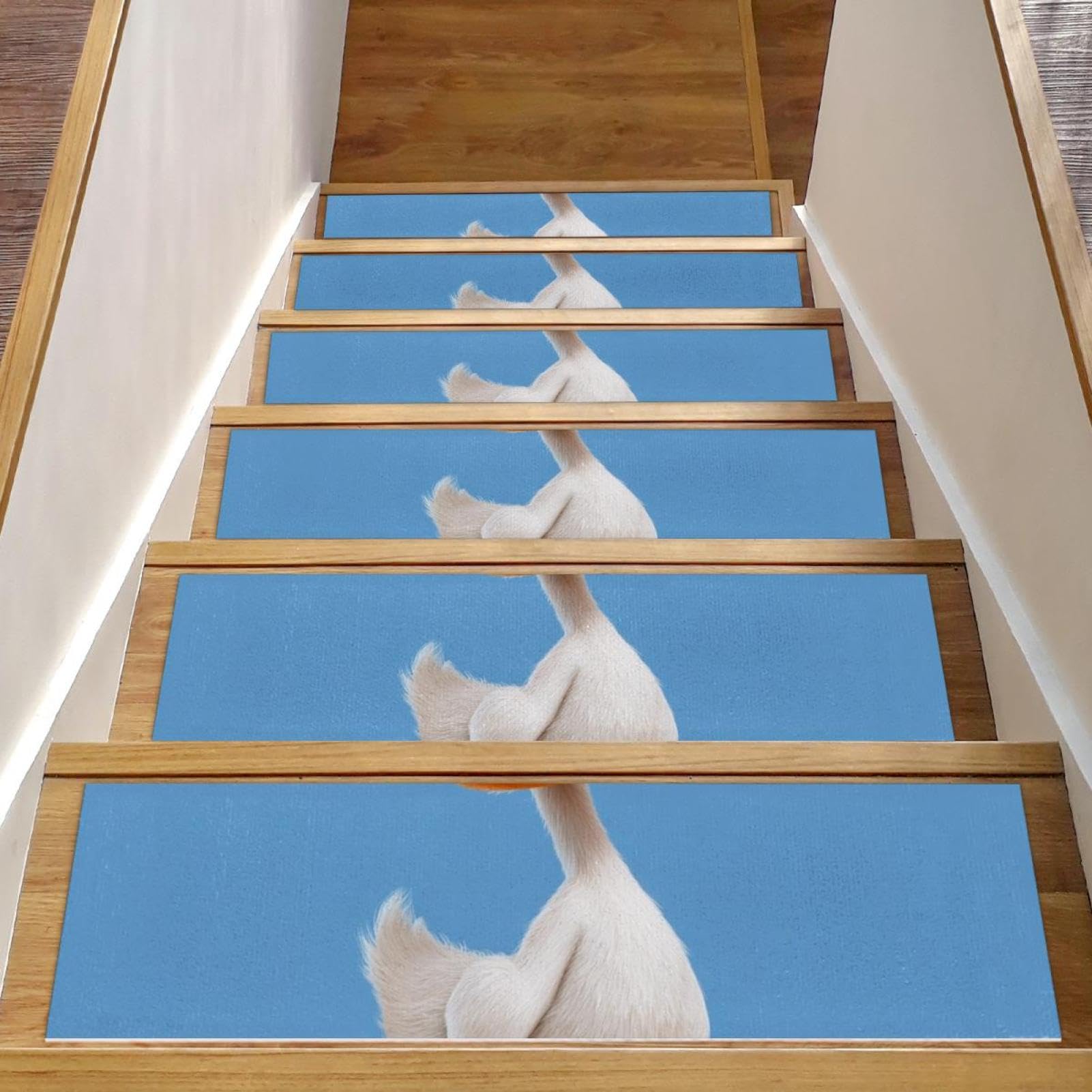 CHENZZZZ 15PCS Carpet Stair Treads Non Slip for Wooden Steps, 8" X 30" Stair Runners Mats Indoor, Stain Resistant Staircase Step Treads Stair Rugs for Kids, Elders, Dogs