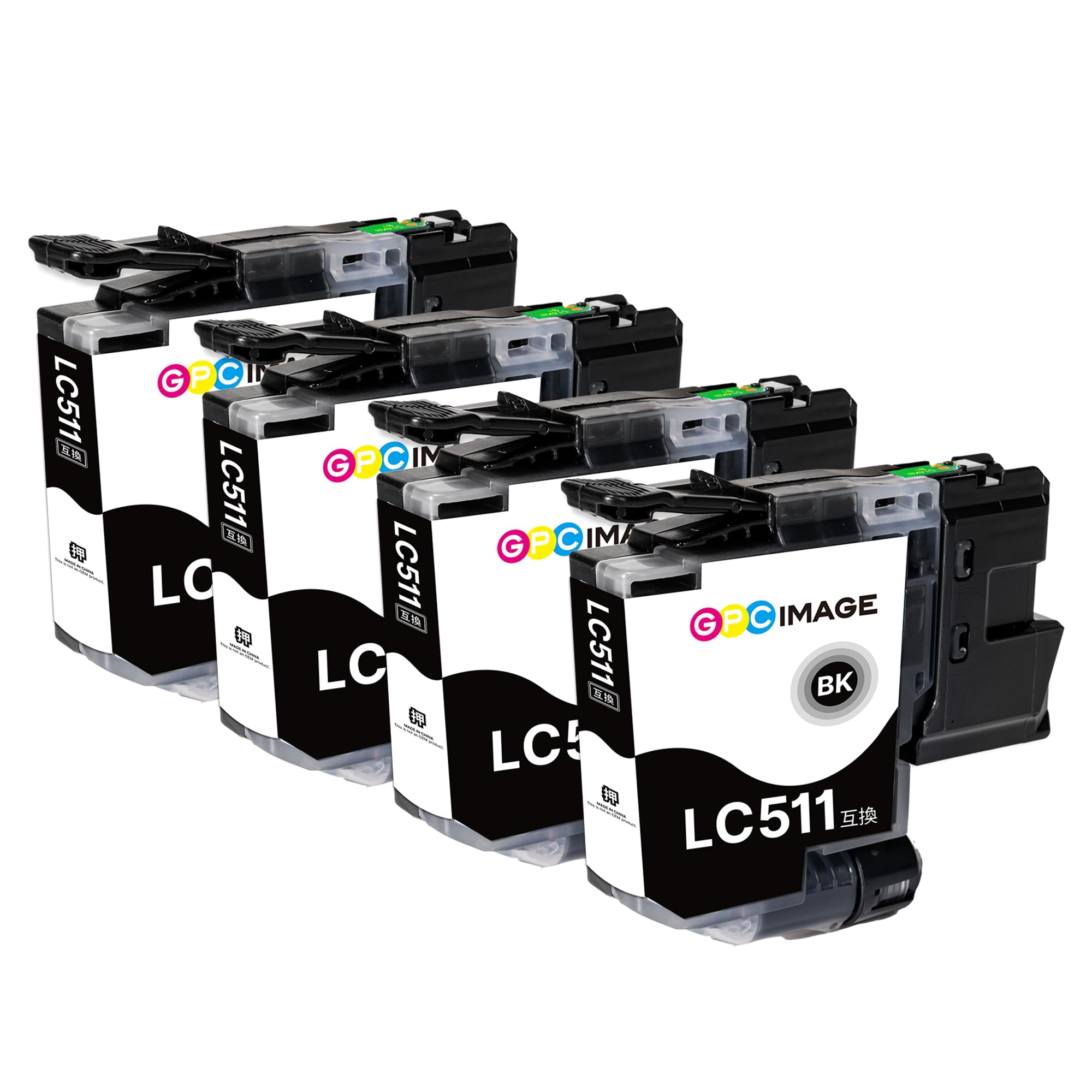 Amazon.co.jp: GPC Image LC511-BK 互換インク LC511 黒 4本セット Amazon.co.jp: GPC Image LC511-BK 互換インク LC511 黒 4本セット