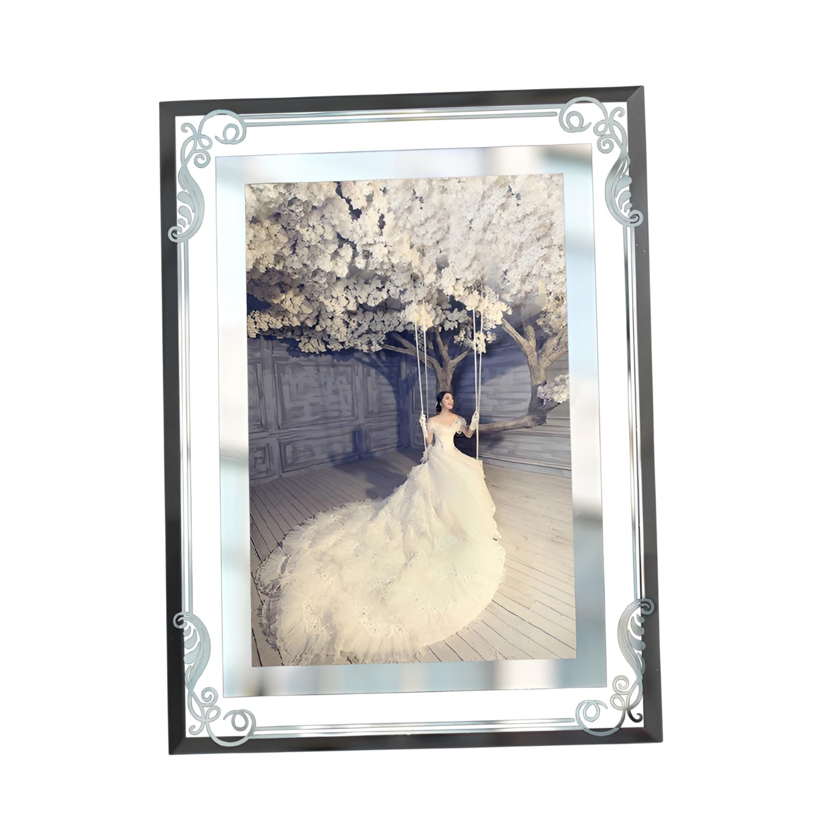 ガラス画と額縁 13547 アートガラス木彫額縁セット 大 1個 アーテック[学校教材・教育