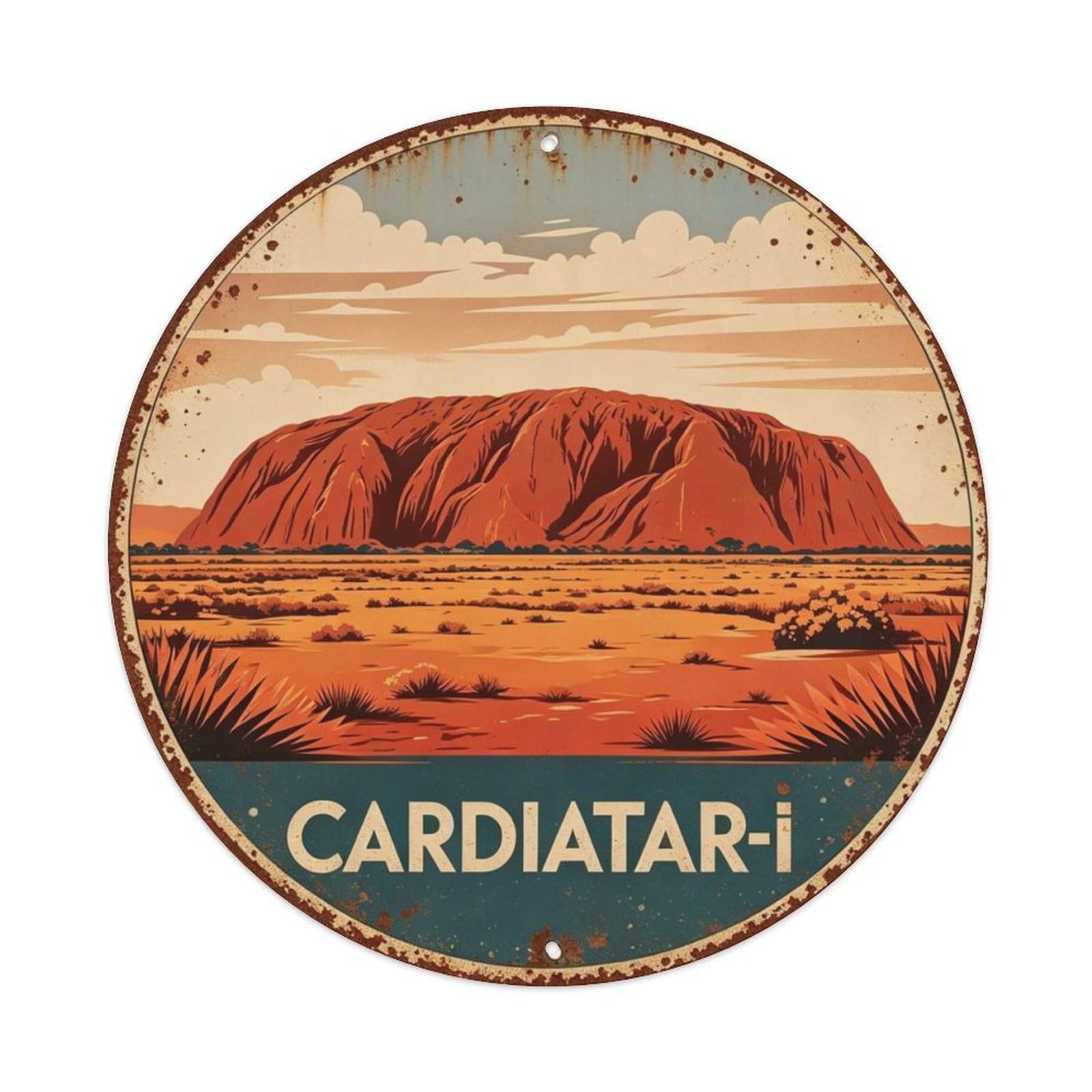 Uluru Ayers Rock Metal Tin Sign Plaque
