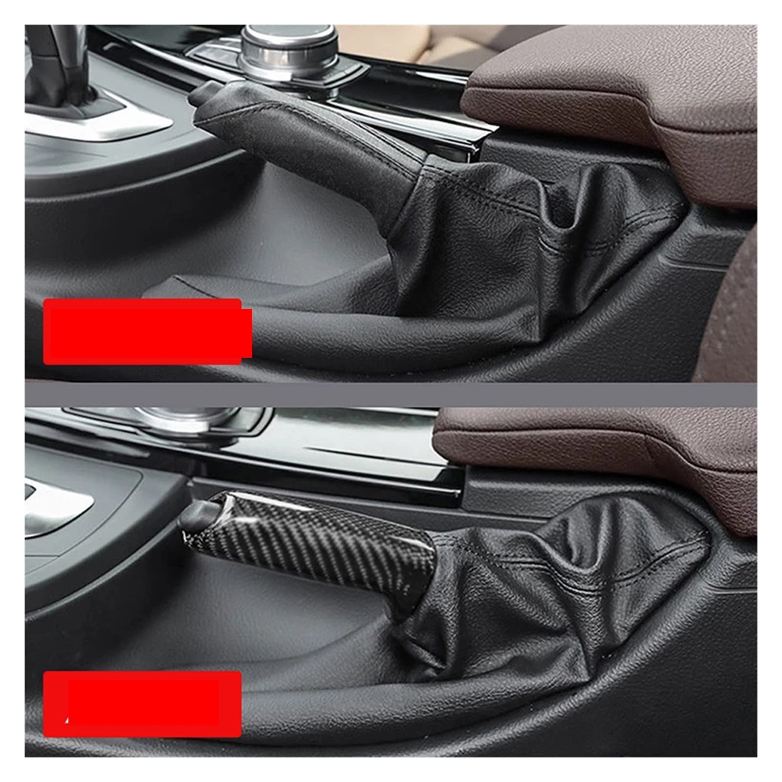 Copri Freno A Mano In Fibra Di Carbonio Per BMW 1, 3, 4 Serie E GT – Silicone Resistente, Look Lussuoso, Facile Da Montare