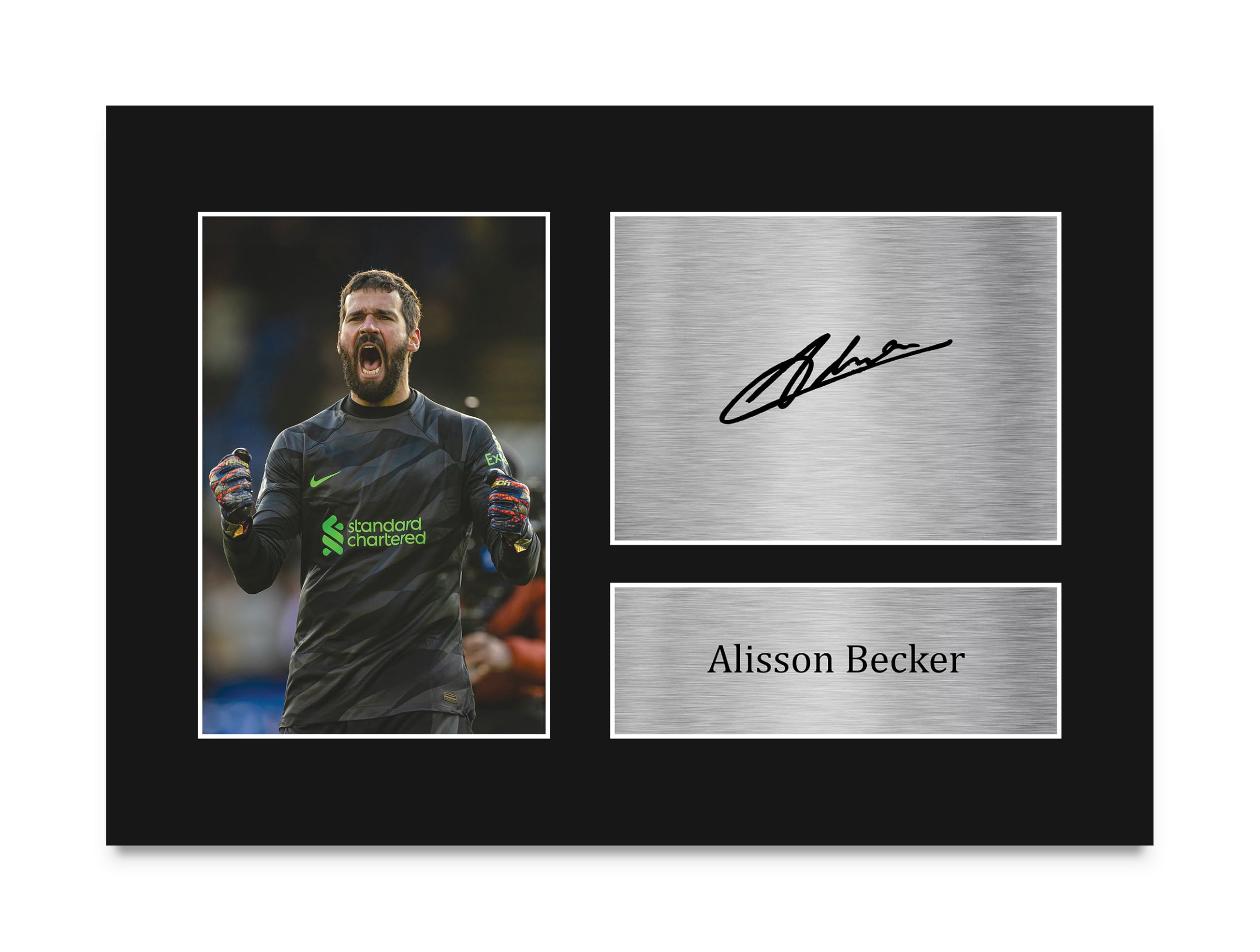 HWC Trading Alisson Becker Gift Signed A4 Printed Autograph Liverpool Gifts Print Photo Picture Display-image-40