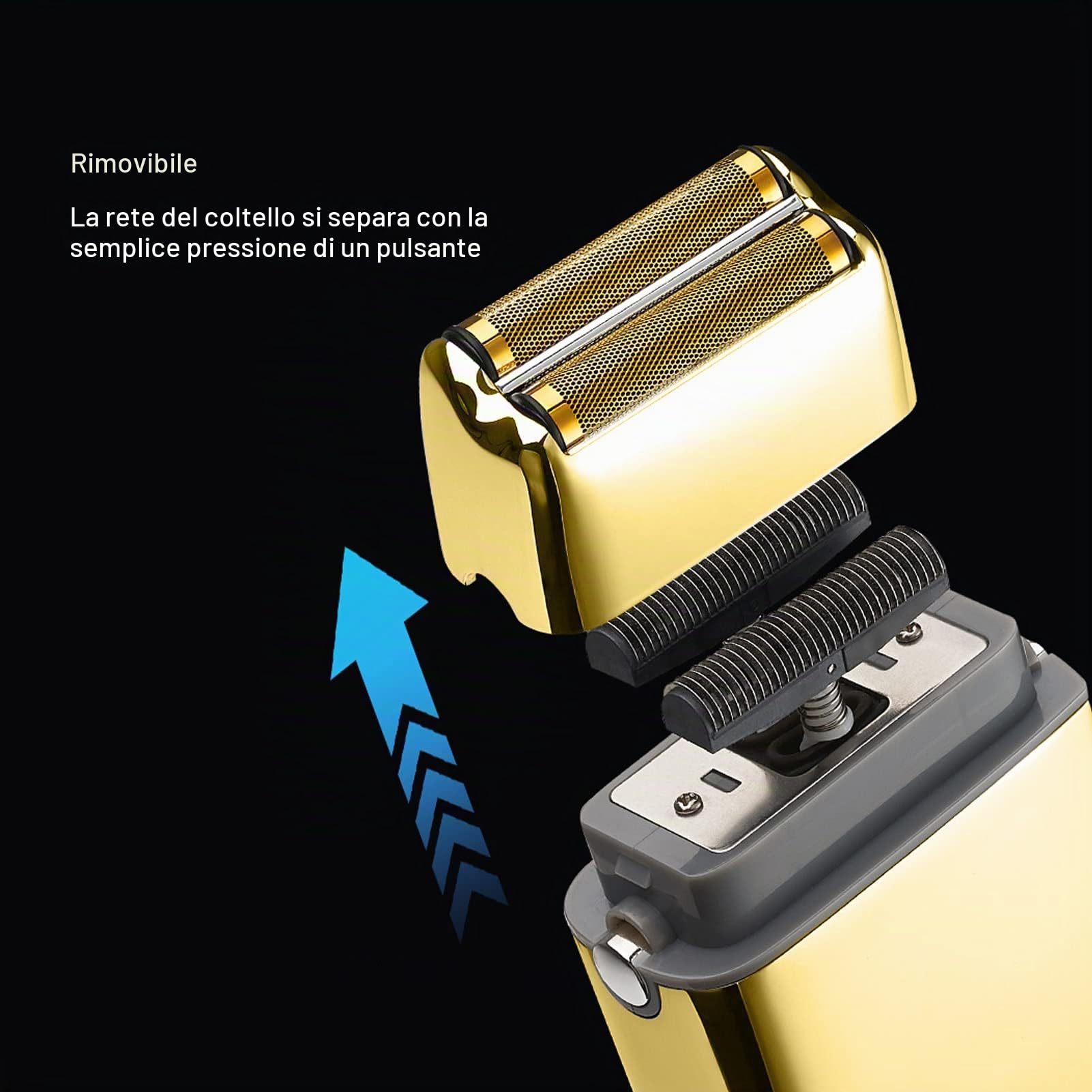 Rasoio Elettrico Alternativo, Tagliacapelli Multifunzionale Rasoio Barba con Ricarica USB con Display a LED per Uomo