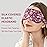 OLESILK 100% Natural Mulberry Silk Sleep Eye Mask Block Out Light, Fashion Printed Eye Mask Blindfold for Women Men Full Night Sleeping, Chic Eye Cover Eyeshade, Pattern 3