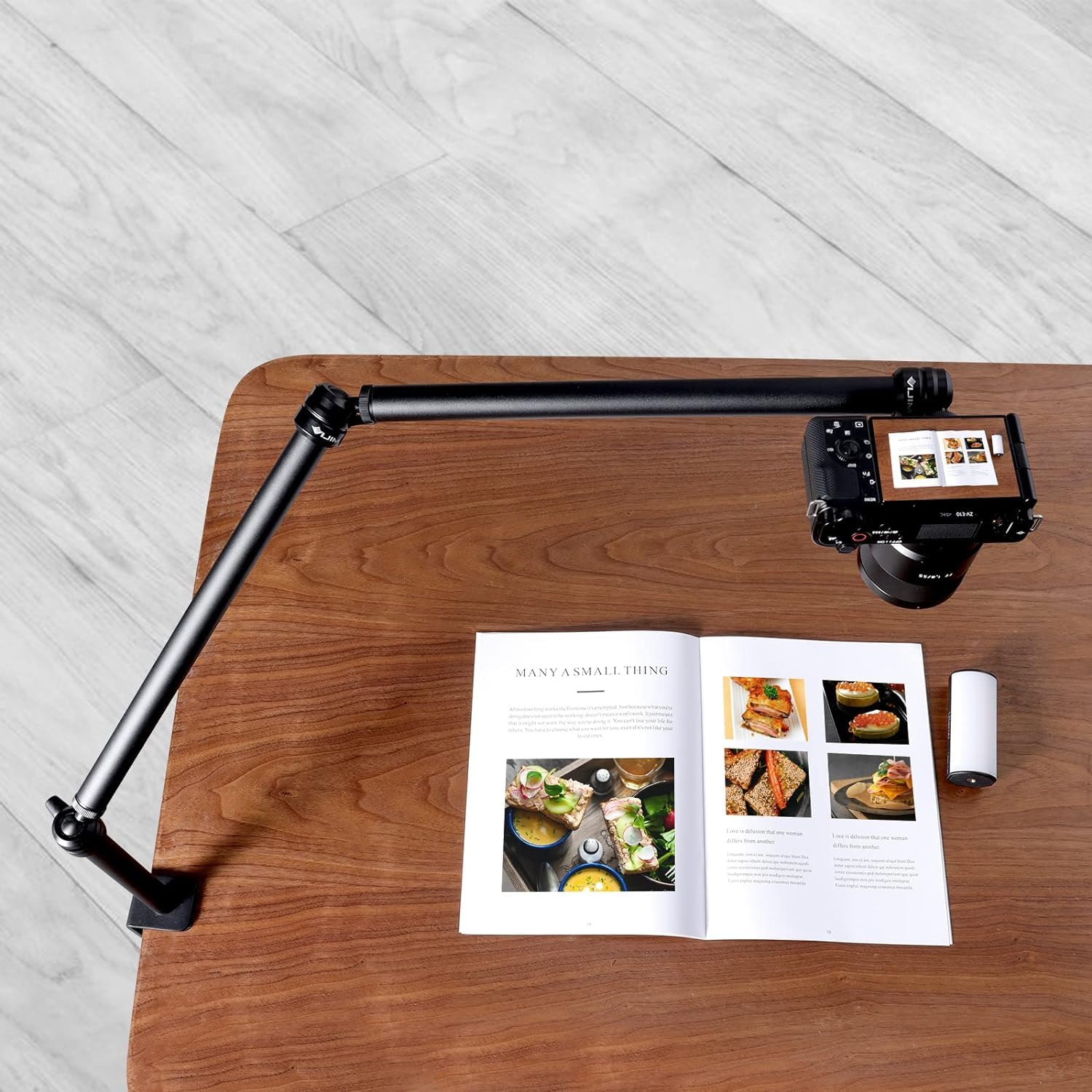 VIJIM LS08 - Trípode con Pinza de Mesa y Brazo