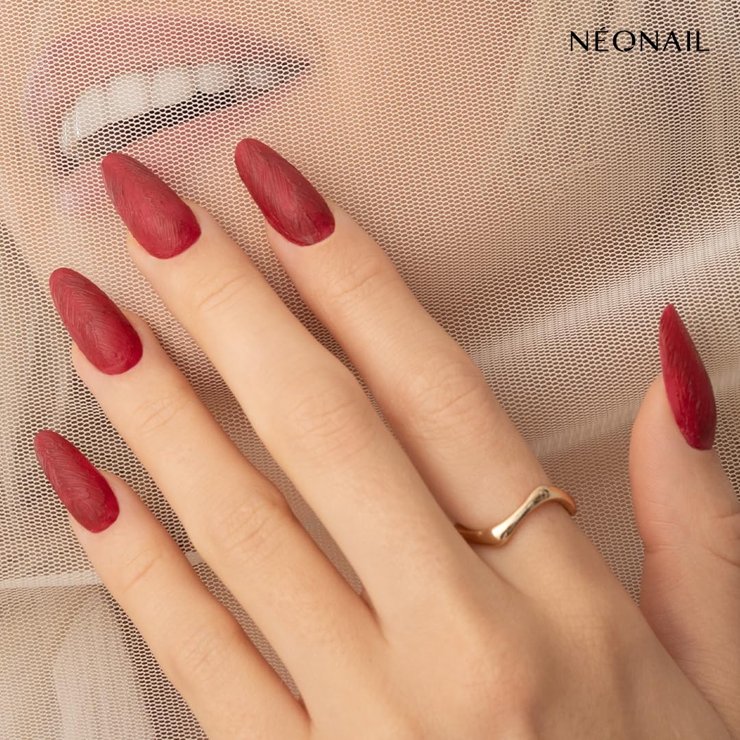 NÉONAIL Oil Paint Gel Effect - Painted Passion - Czerwony - Żel do Zdobień 3D - Manicure z Efektem 3D - 5g