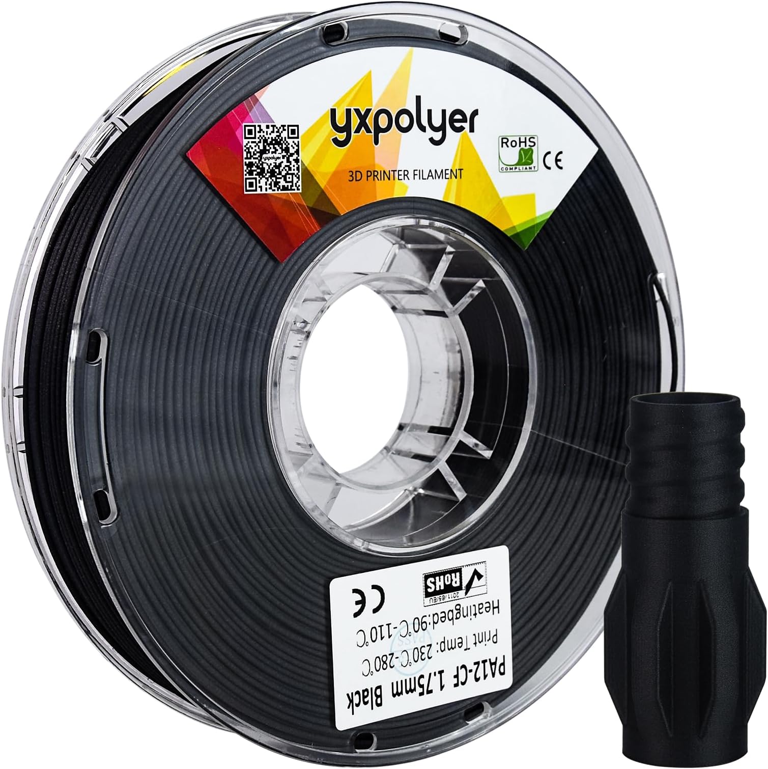 YXPOLYER PA12CF Filament Chopped Carbon Fiber Nylon