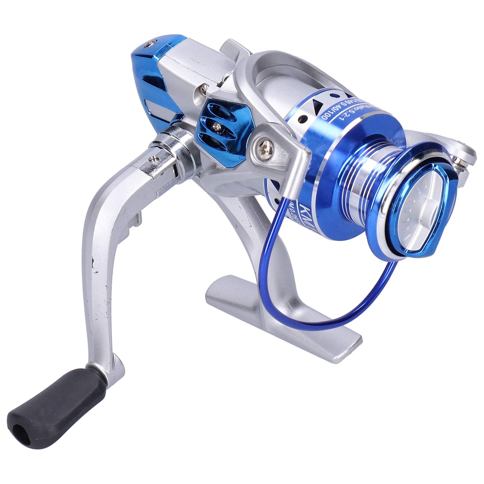 VGEBY Metal Spinning Reel, 5.2:1 Left/Right Interchangeable Strong Brake Force Fishing Wheel 13 Axis Fishing Reel