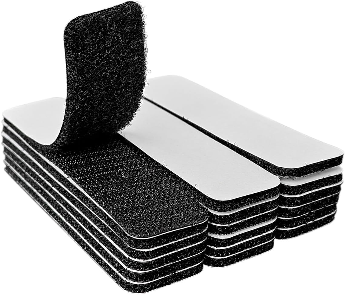 ZESION 1x4 inch Hook and Loop Strips with Adhesive, Nylon