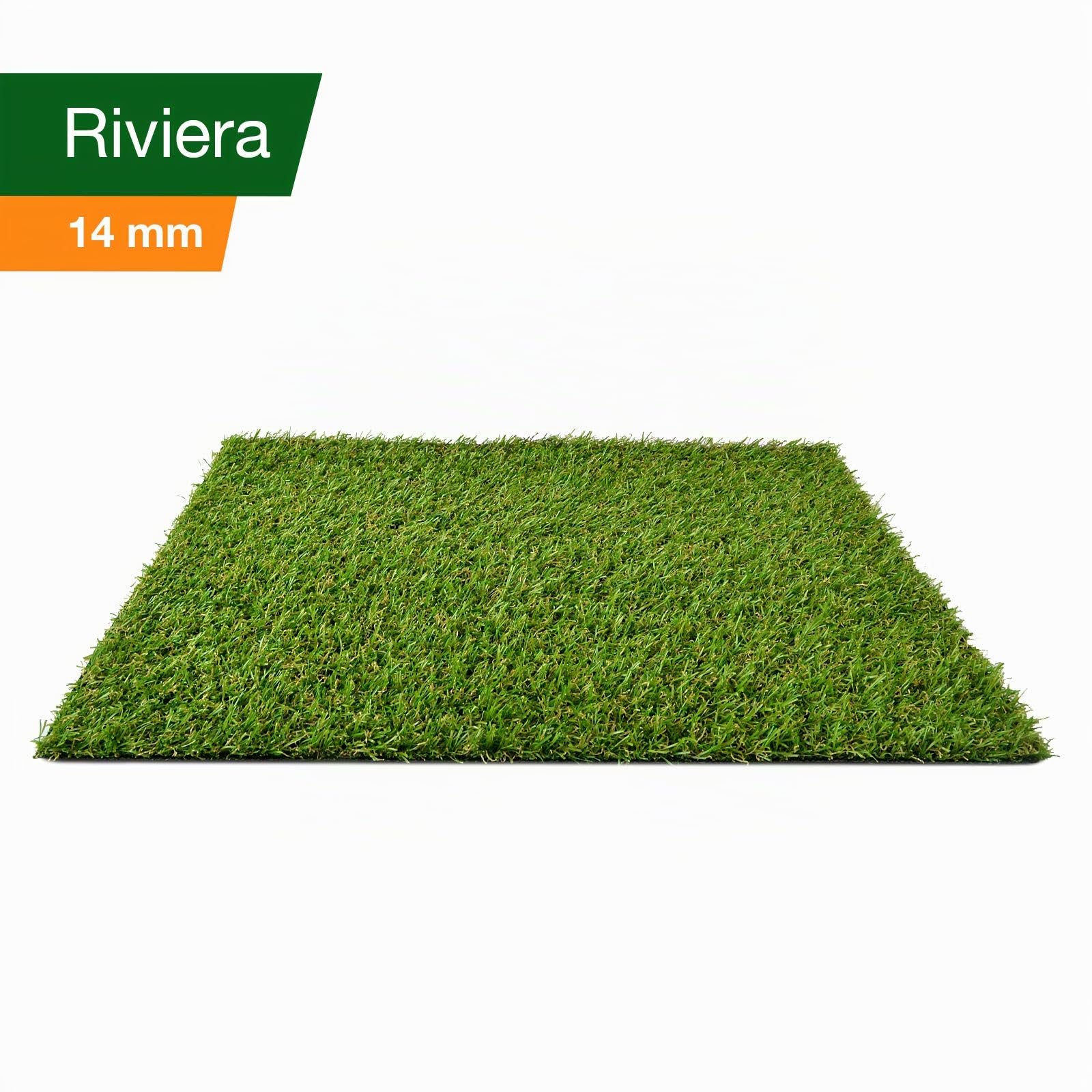Floordirekt - Prato artificiale, sintetico, per balconi, terrazze e giardini, disponibile in diverse misure e spessori Riviera (altezza: 14mm) 200x200cm
