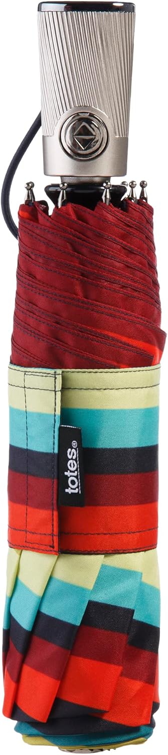 totes Titan Portable Travel Umbrella – Windproof, Waterproof, Strong, Compact Umbrella – Perfect for the Car, Backpack, and On-the-Go - Image 3