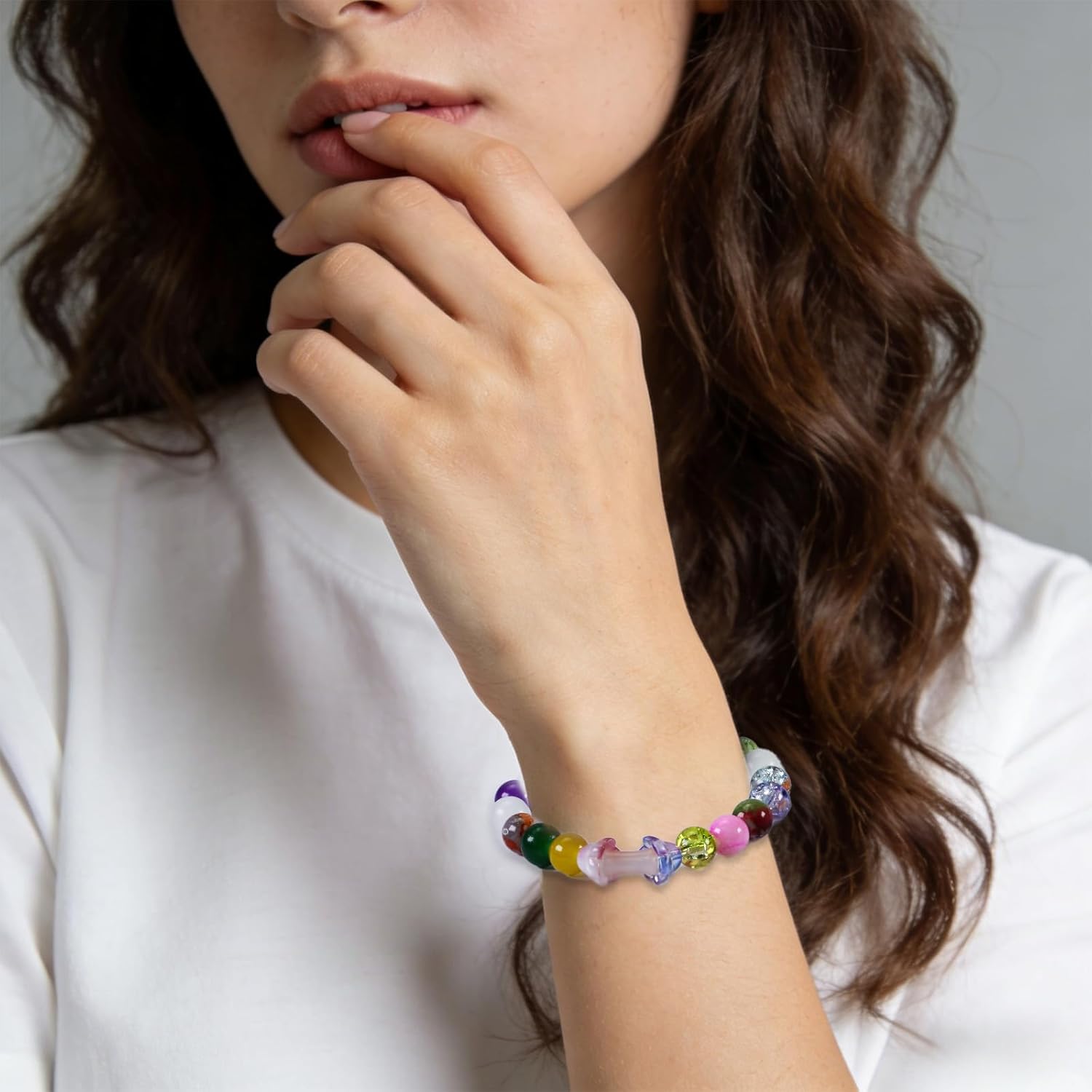 Bulk Crystal Glass Beads for Jewelry Making, Beads for Bracelets, DIY Crafts & Jewelry Projects, Large and Small Glass Beads for Adults, 4–14mm (0.5 Pounds) - Image 3