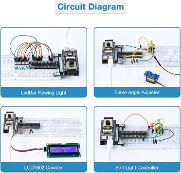 LAFVIN Super Starter Kit for ESP32-S3-WROOM MicroPython and C Language Programming Learning Kit with Tutorial
