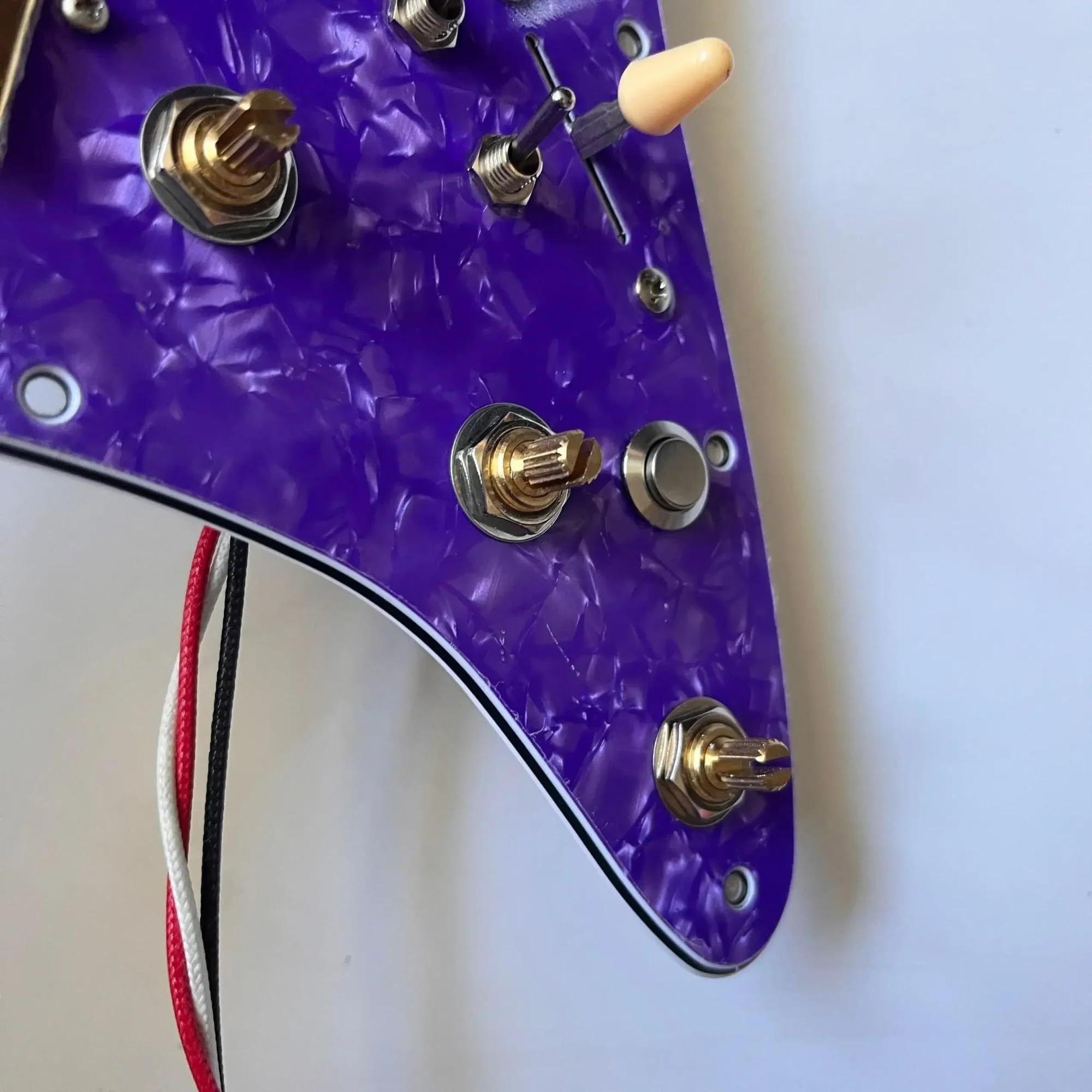 Principiante Golpeador Pastilla SSH-Juego De Golpeador ST Para Guitarra Precableada Pastillas Humbucker Alnico 5 Interruptor De Apagado División De Bobina Para Guitarras FD ST