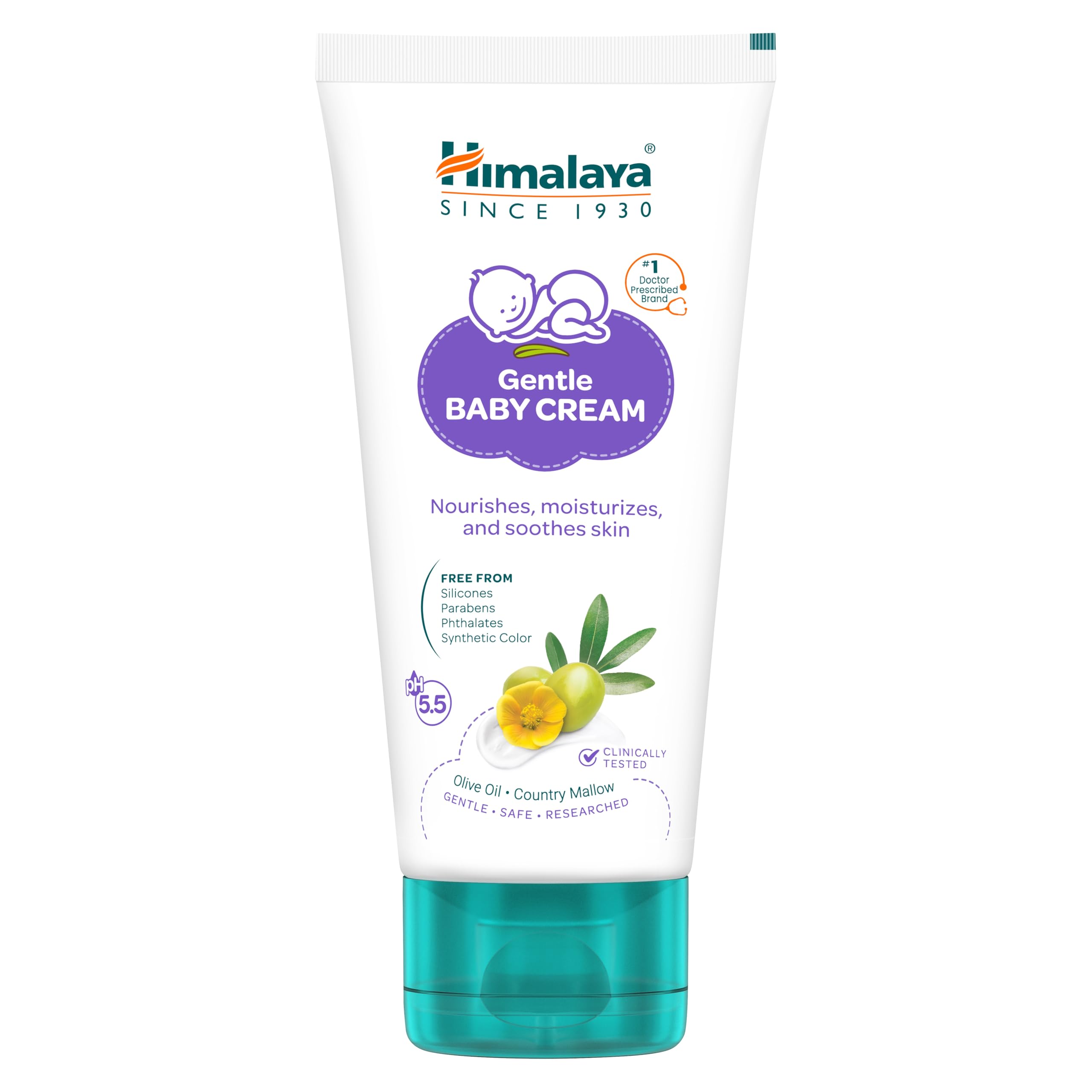 Himalaya Gentle Baby Cream 50ml | No.1 Doctor-Prescribed Brand | Nourishes & Extra Soft Skin | pH 5.5 Formulation | Safe for Newborns-image-23