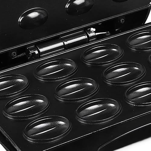 Miniatura 5 de Dpofirs 12 galletas de nuez, molde antiadherente de doble cara para galletas de nuez, molde eléctrico Oreshki para el hogar para el desayuno con