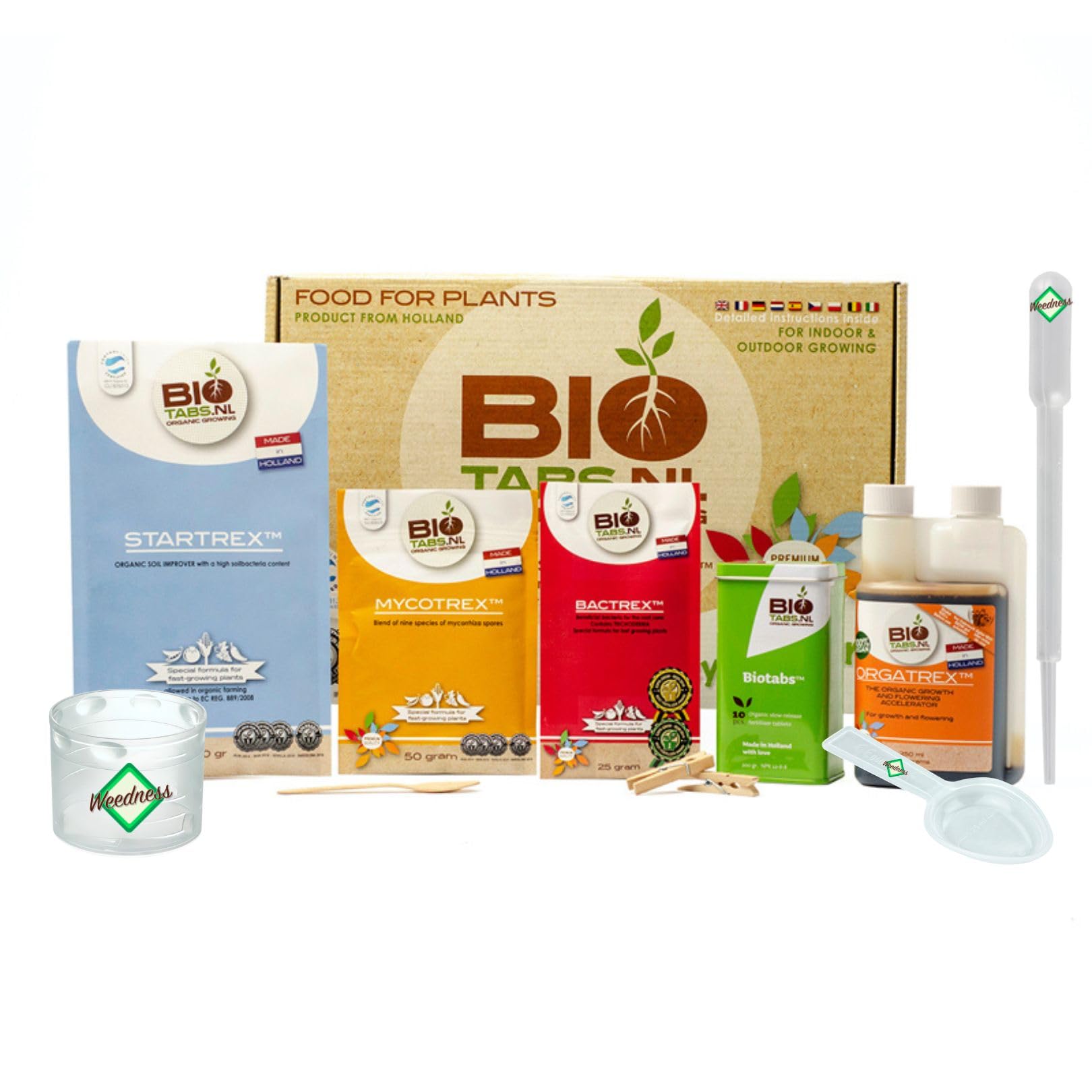 Weedness BioTabs Normal Starterpack - Naturdünger Grow Flüssig Bio Orchideen Bonsai Organische Dünger Set Kit