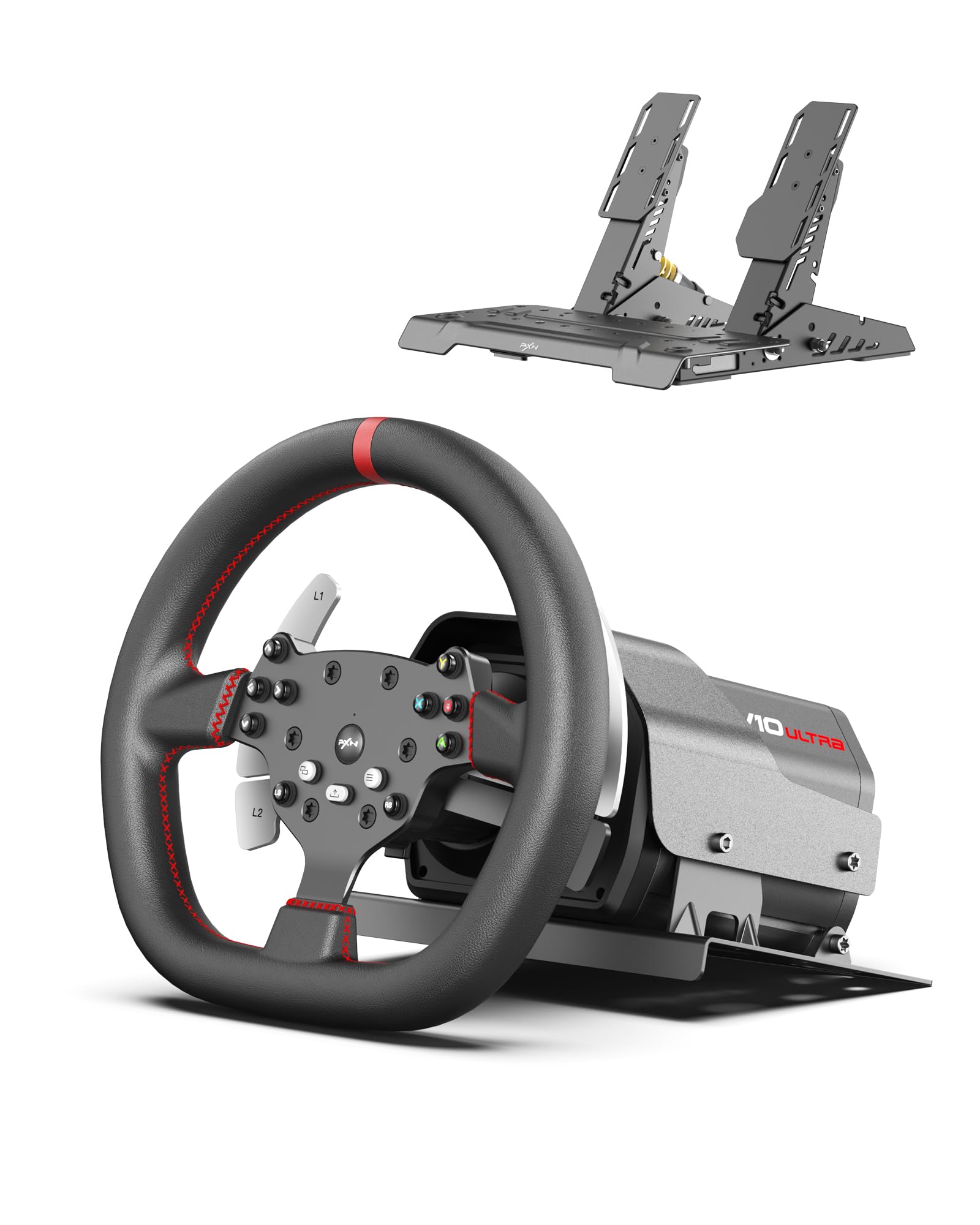 PXN V10 Ultra Direct Drive Gaming Steering Wheel for PC, PS4, Xbox