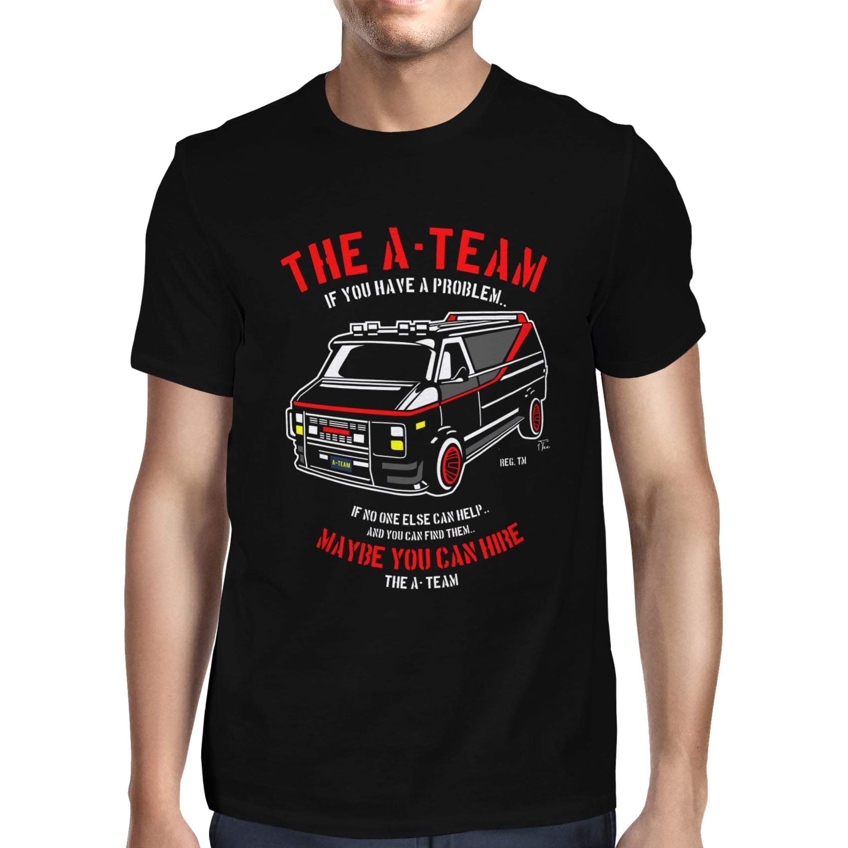 A-Team Graphic T-Shirt For Men - 100% Cotton Olive Green Tee - View #10
