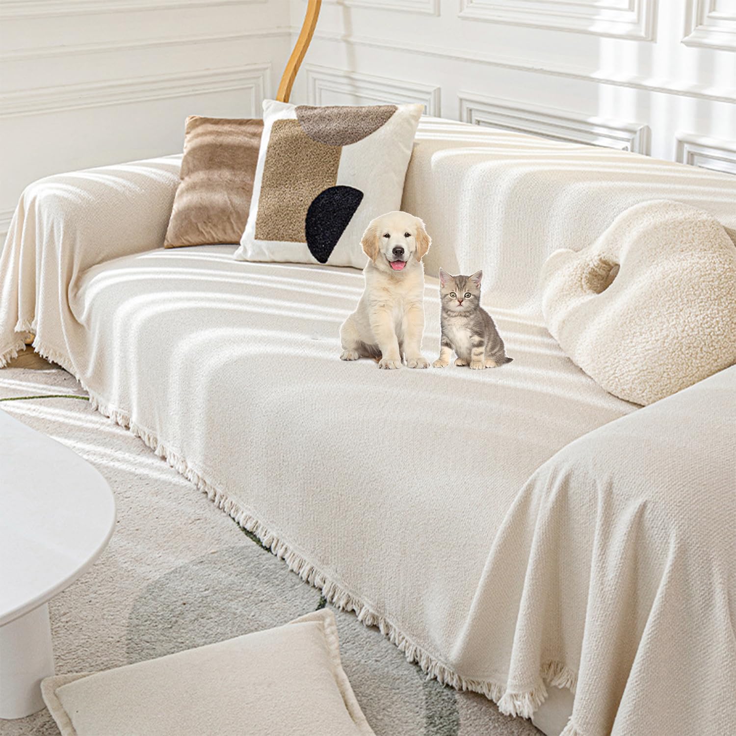 Funda de sofa chenilla impermeable protector de sofas seccionales
