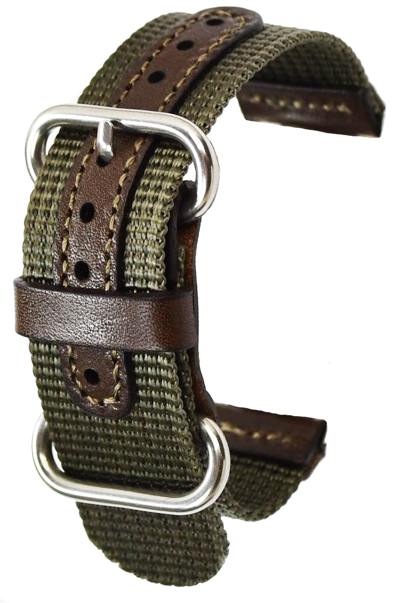 Atelier CODEL Military Nylon Leather Watch Band 22mm Made in Japan