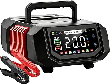 20A Car Battery Charger, 12V/24V Fully Automatic Trickle Charger