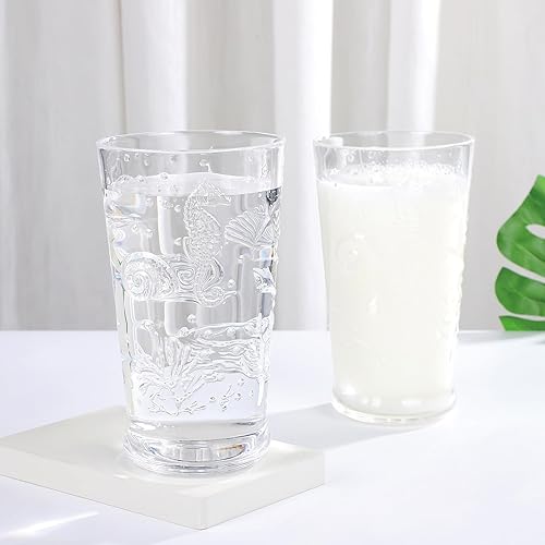 Miniatura 8 de UP ware - Vasos de agua de 24 onzas, vasos altos de plástico acrílico duradero, juego de 2, sin BPA, reutilizables, apilables, a prueba de roturas,