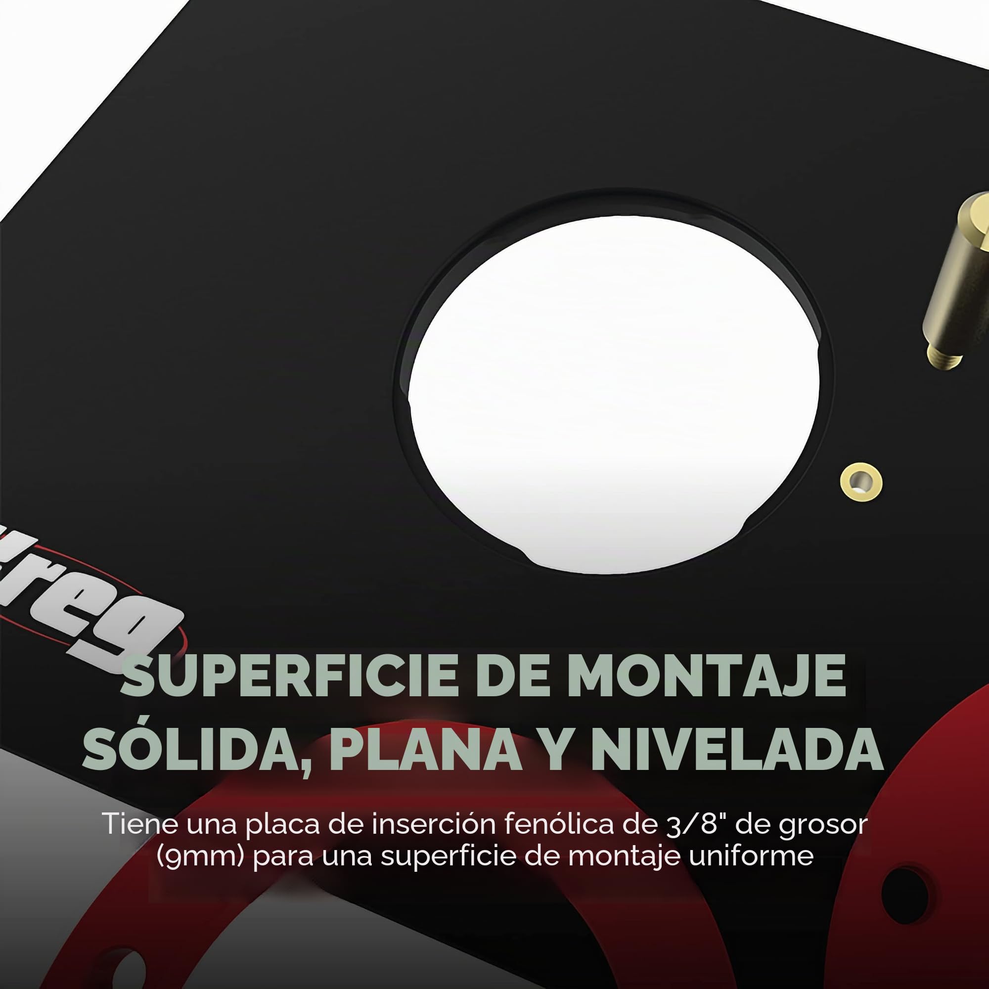 Kreg - Placa de inserción de mesa en blanco, para todos los enrutadores