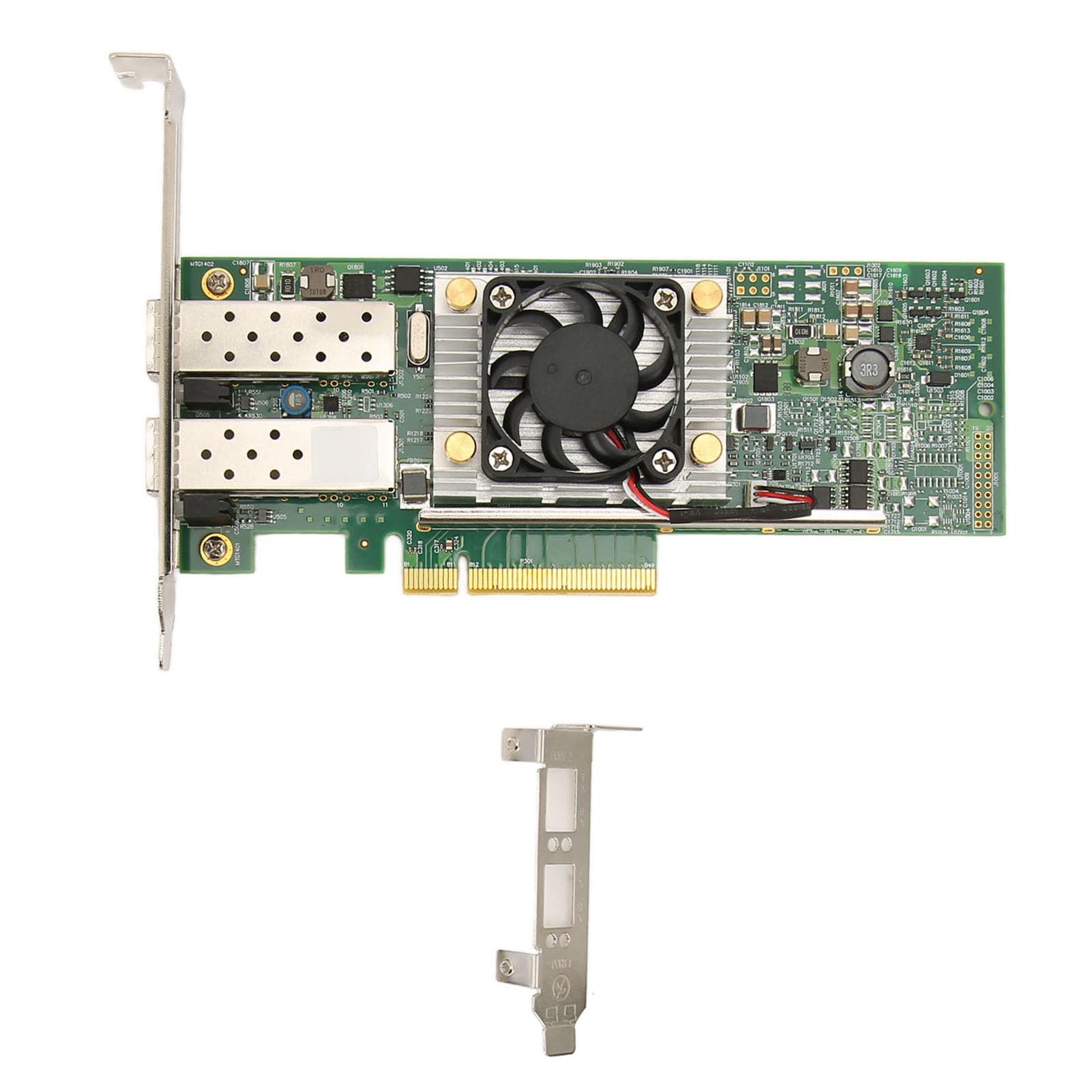 Adattatore di Rete Ethernet SFP da 10 GB a Doppia Porta BCM57810S con Ventola di Raffreddamento per Server e Desktop