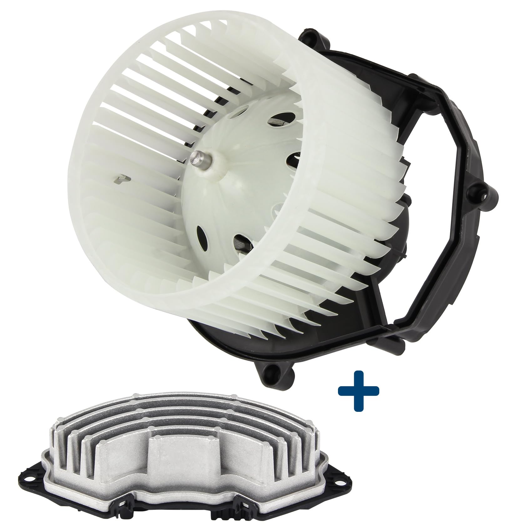 DOCAS Moteur de ventilateur,Pulseur d'air habitacle + régulateur 6441CG compatible avec Citroen Berlingo C4 Peugeot Partner 1.6 1.6 HDI 2006-2025