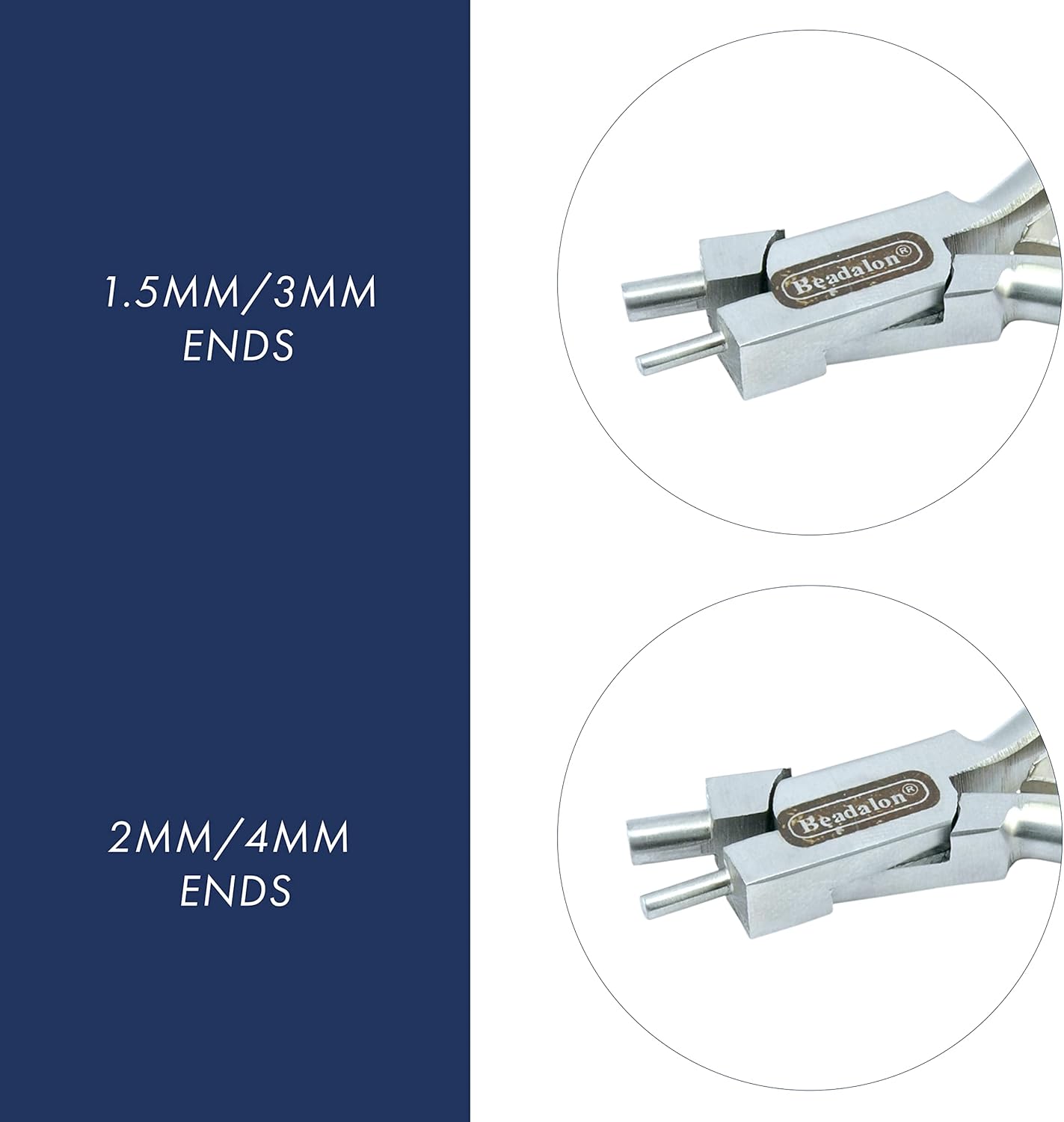 Beadalon Memory Wire Finishing Pliers, 2mm and 4 mm size - Wire Looping Jewelry Tool - Image 3