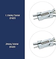 Vista 3 de Beadalon Alicates de acabado de alambre de memoria, tamaño de 0.079 in y 0.157 in - Herramienta de joyería de bucle de alambre
