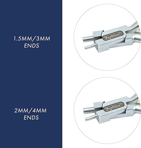 Miniatura 3 de Beadalon Alicates de acabado de alambre de memoria, tamaño de 0.079 in y 0.157 in - Herramienta de joyería de bucle de alambre