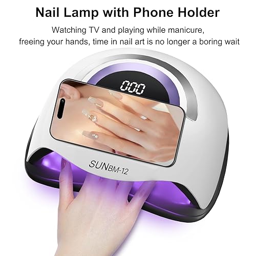 Miniatura 9 de Lámpara de uñas LED UV con almohada para reposabrazos, luz UV profesional para uñas de gelacrílicos, lámpara de esmalte de gel de secado rápido, 48