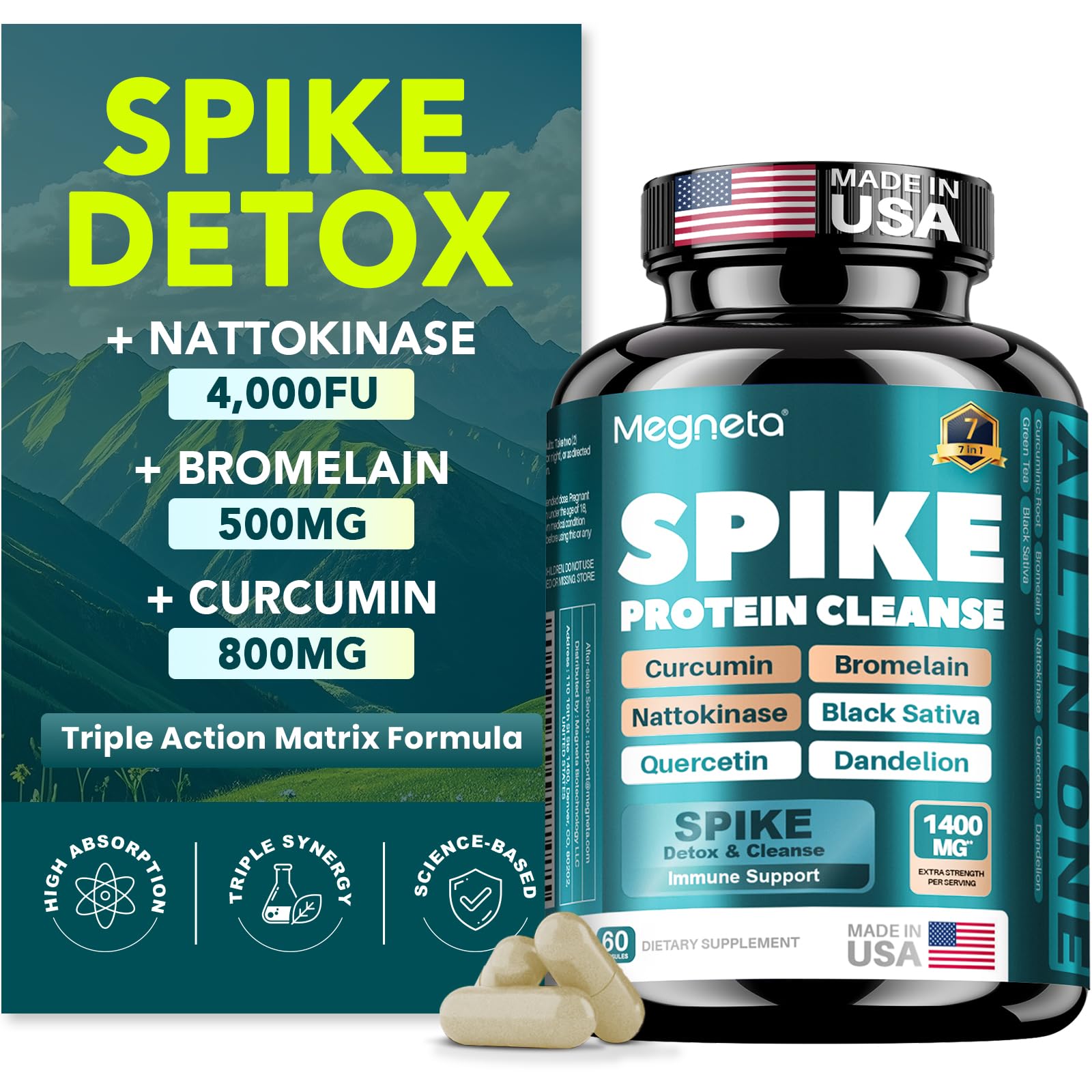 Amazon.com: Nattokinase Supplement 4,000 FU, Bromelain 500mg